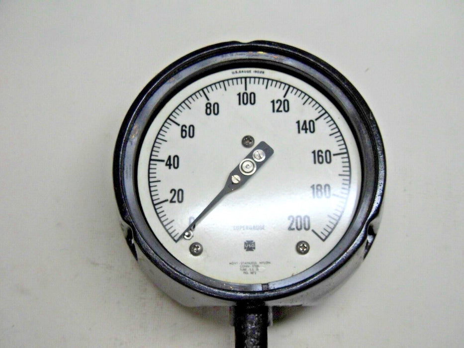 US Gauge 19028 Pressure Gauge 0-200 PSI