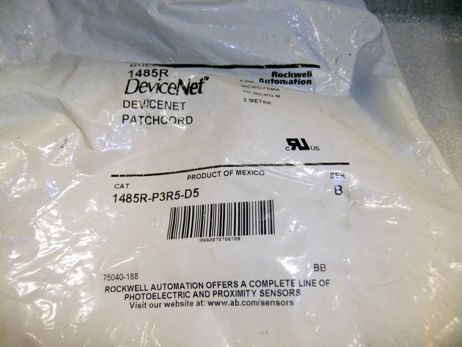 Allen-Bradley Devicenet Patchcord 1485R-P3R5-D5