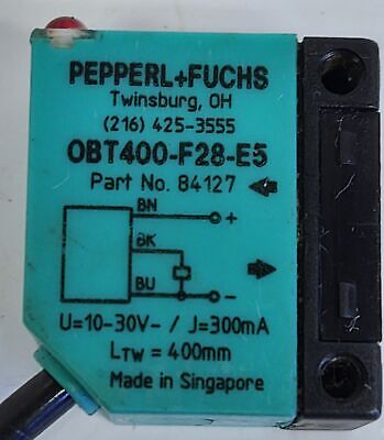 Pepperl OBT400-F28-E5 84127 Diffused Photoelectric Sensor