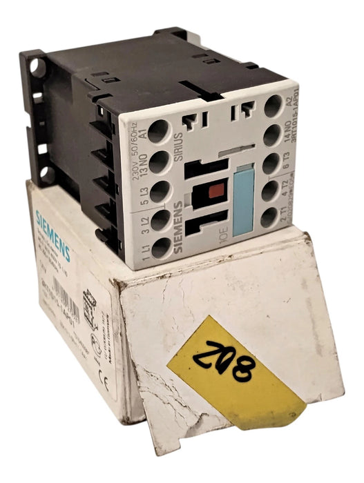 Siemens 3RT1015-1AP01 SIRIUS 7 A Contactor w/ 230 V AC Coil