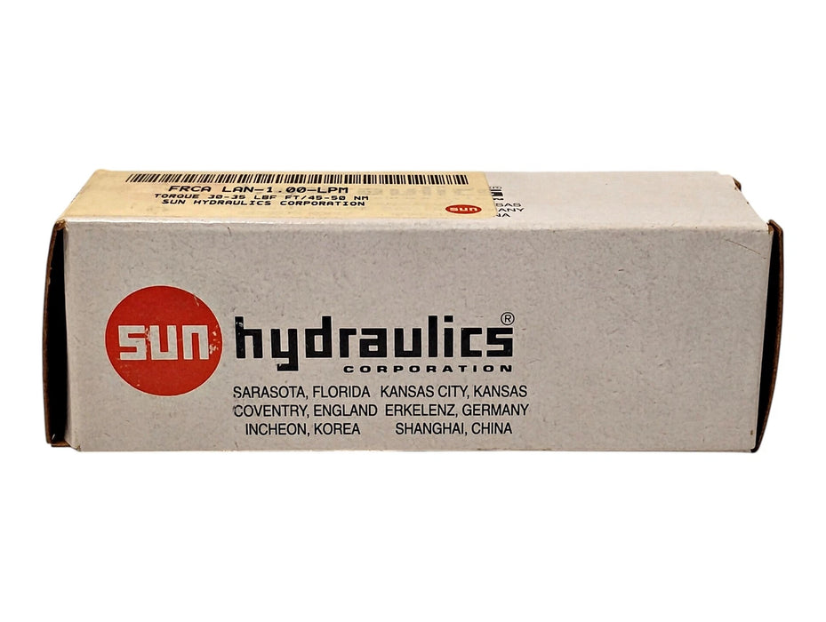 Sun Hydraulics FRCA-LAN1-1.00-LPM 5000 psi Fixed-Orifice Flow Control Valve