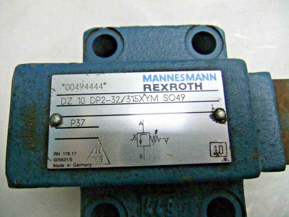 Mannesmann Rexroth Hydraulic Valve DZ 10 DP2-32/315XYM SO49