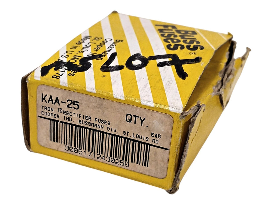 Bussmann KAA-25 130 V AC 25 A Current-Limiting Fast-Acting Rectifier Fuses
