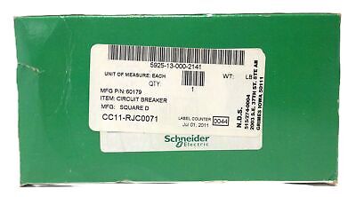 Schneider Electric 60179 15 A 240 V AC 3 P Din Rail Mount Circuit Breaker