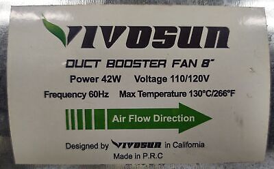 VIVOSUN 8-Inch 420 CFM Inline Duct Fan