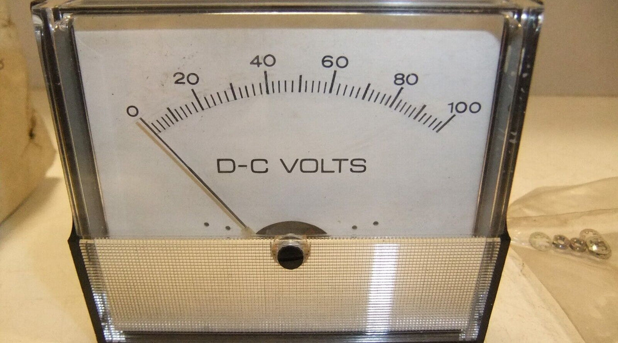 Panel Meter D-C Volts 0-100 3.5" 4851001
