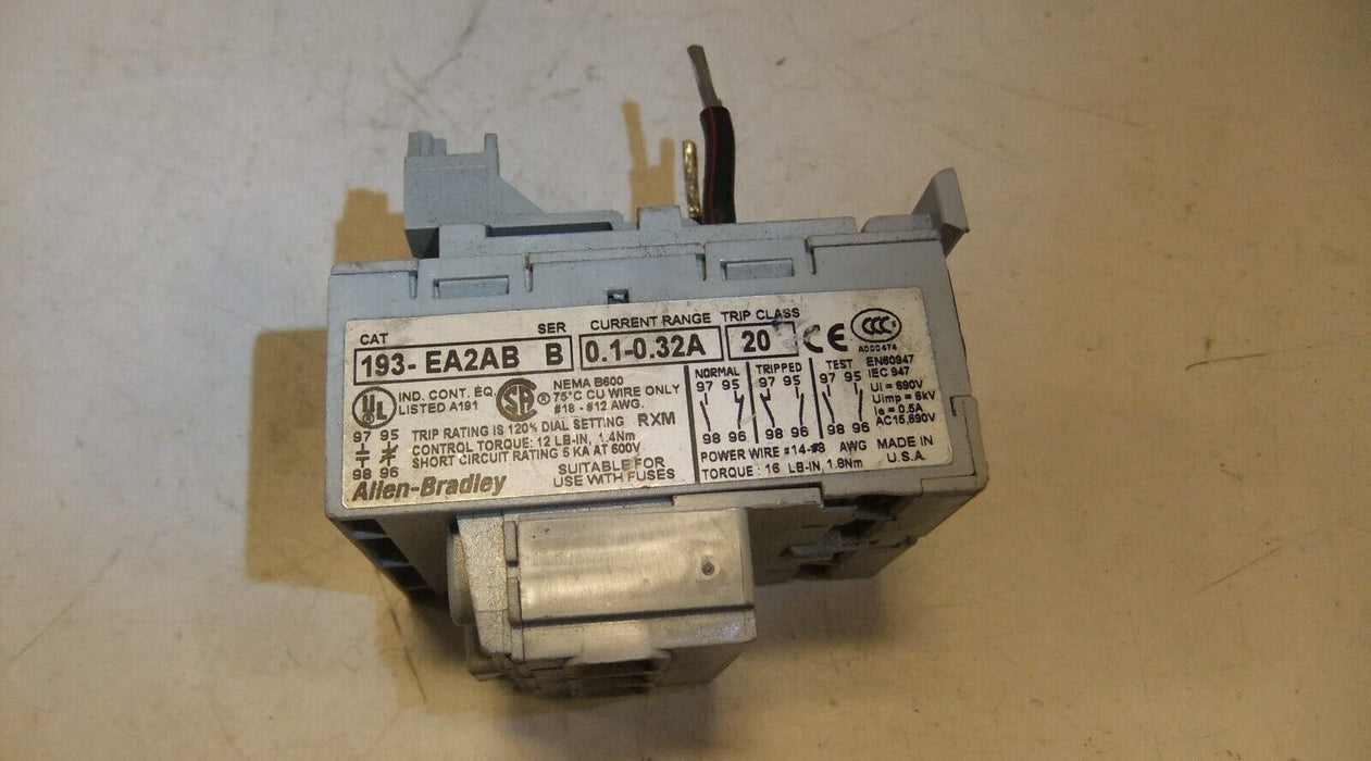 Allen-Bradley Overload Relay 193-EA2AB