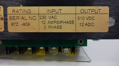 Kollmorgen PSR4/5A-212 3 Phase 12 Amps 230 VAC Servo Power Supply