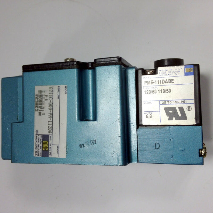 MAC Valve 6211C-000-PM-112DA WITHOUT BASE