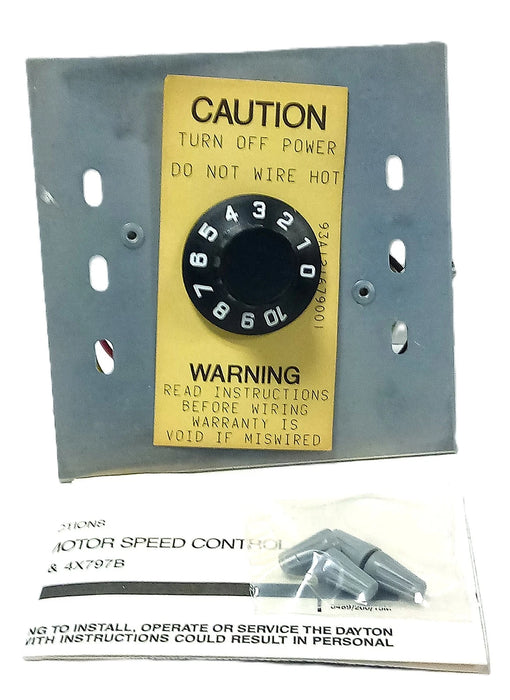Dayton 4X797B 115 V AC 10 A Motor Speed Control