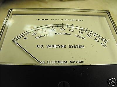 Us Electrical Motors 2450-9024 Percent Speed Meter Varidyne