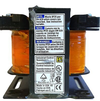 Square D 9070T100D2 0.1 kVA Industrial Control Transformer