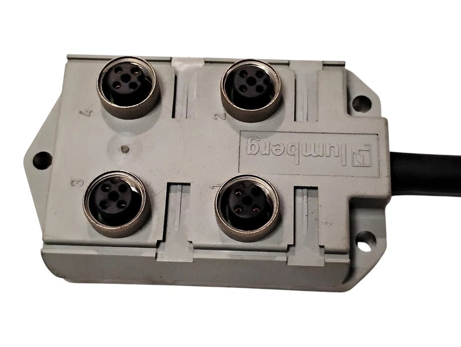 Lumberg ASBV4-4/3-138 PLC M12 4 Port Distribution Box