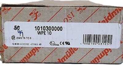 Weidmuller 1010300000 WPE 10 Terminal Block