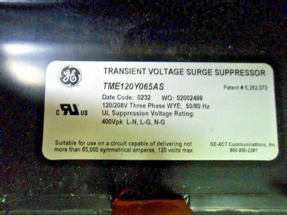 1 GE TME120Y065AS Transient Surge Suppressor
