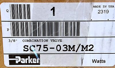 Parker SC75-03M/M2 3/8 NPT Combination Solenoid Valve