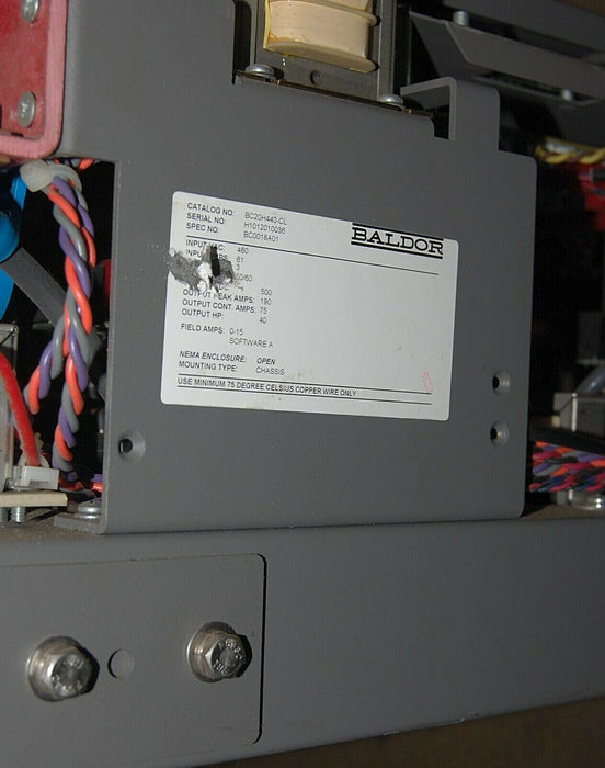 Baldor BC20H440-CL DC CONTROL DRIVE