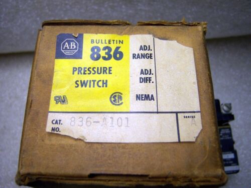 Allen-Bradley Pressure Switch 836-A101 600Vac