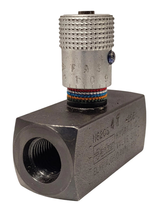 Parker N620S4T 5000 psi 5 GPM Hydraulic Needle Valve w/ 3/8 in SAE Port