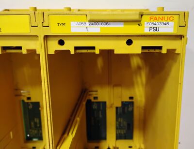 Fanuc A05B-2400-C061 4-Slot PLC Rack w/ Fans