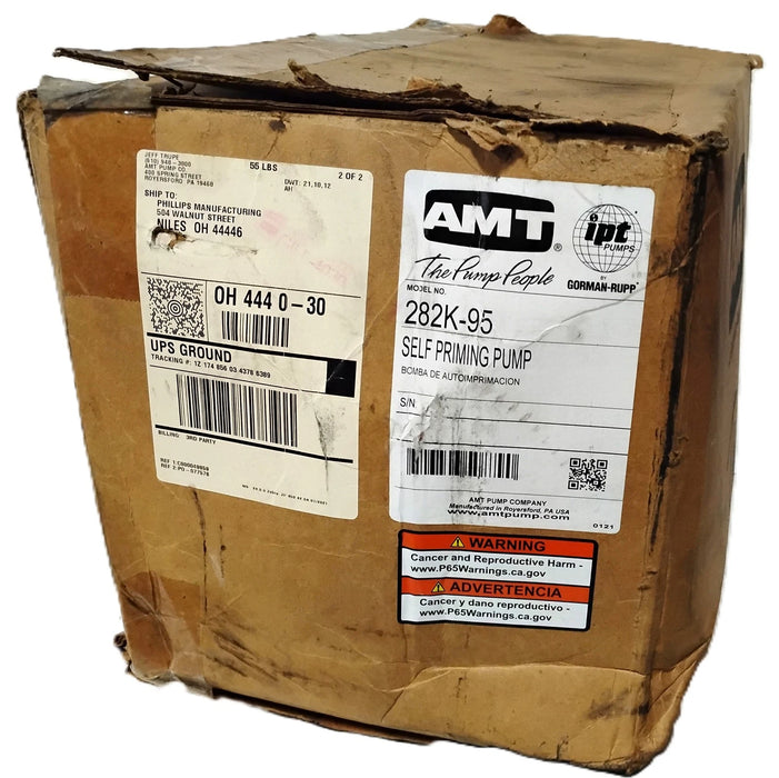 AMT 282K-95 1-1/2" NPT 230/460 V 1 HP Cast Iron Self-Priming Centrifugal Pump