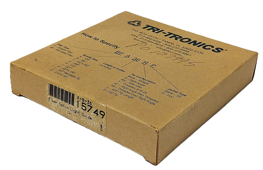 Tri-Tronics F-B-36 15749 Stainless Steel Armored Fiber Optic Light Guide