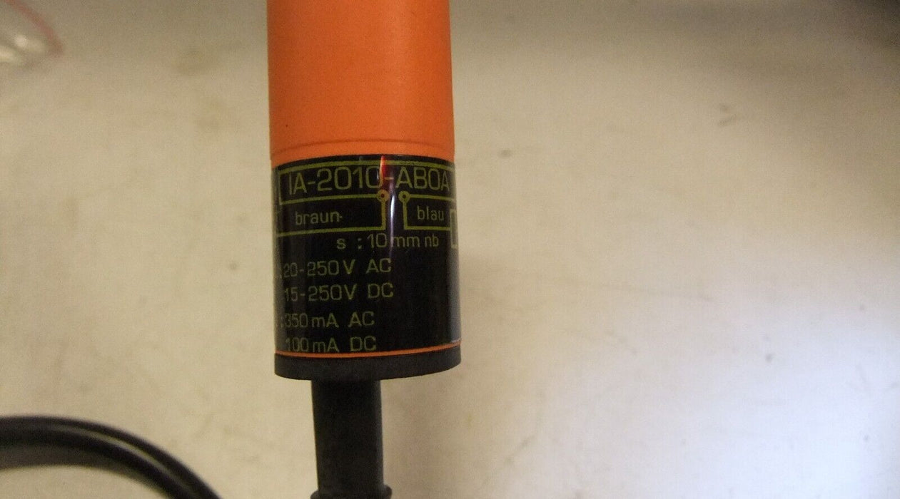 IFM Efector Inductive Sensor IA2004 2M Cable IA-2010-ABOA