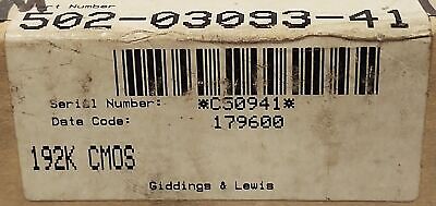 Giddings & Lewis 502-03093-41 192K CMOS Dual Bus Printed Circuit Board