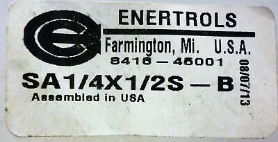 Enertrols SA1/4X1/2S-B Shock Absorber