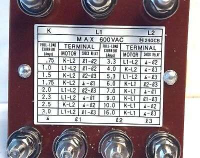 Tsubakimoto Chain Co. 240CB 5MA 600 V AC Current Transformer Shock Relay