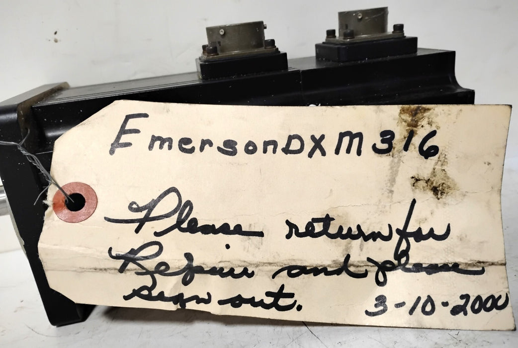 Emerson DXM-316C 240 V AC 4 A 4000 RPM .76 HP .57 kW Servo Motor