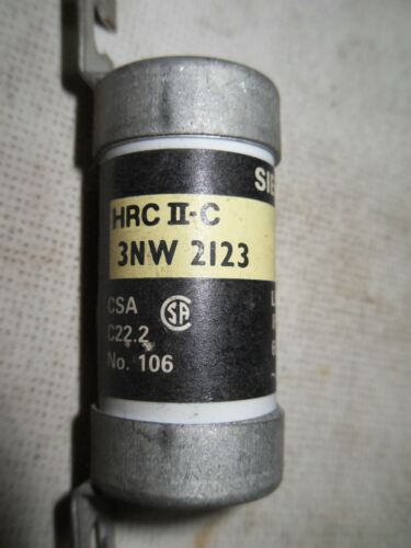 3 Siemens 3NW 2123 60A 350/660V Fuses