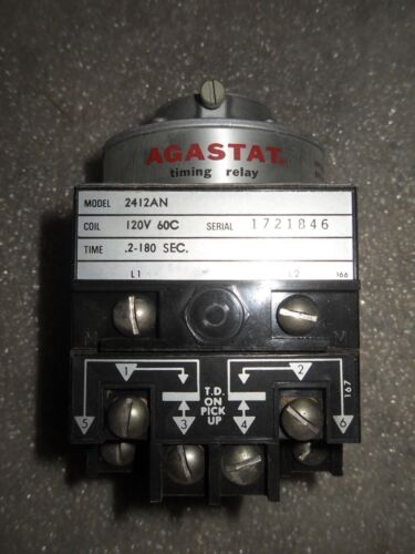 1 AGASTAT 2412AN .2-180 SEC TIMER