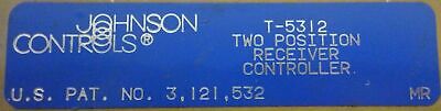 Johnson Controls T-5312 Two Position REC Controller