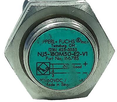 Pepperl & Fuchs NJ5-BGM50-E2-V1 10-60 V DC Inductive Proximity Sensor