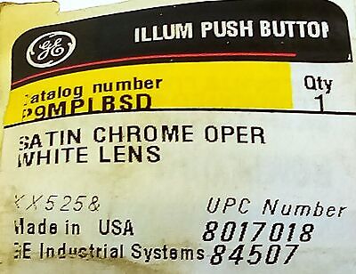 GE P9M-PLBSD 600 V AC/300 V DC 10 A White Illuminated Pushbutton