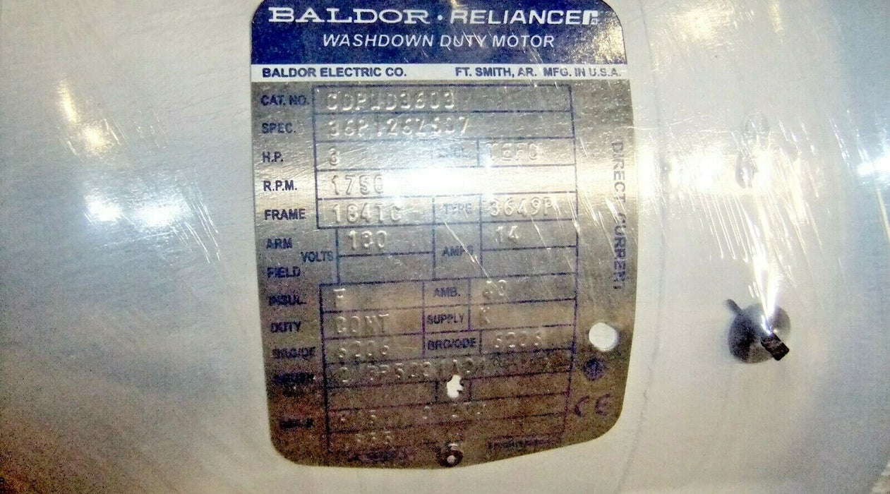 Baldor 3HP Motor CDPWD3603