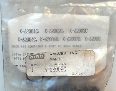 MAC Valves K-62002C 2-Position Solenoid Valve Repair Kit