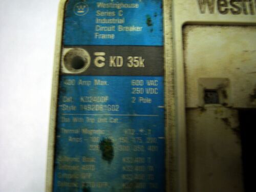 1 WESTINGHOUSE CIRCUIT BREAKER P/N KD2400F