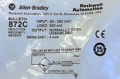 Allen-Bradley 872C-A4N12-A2 20-250 V AC Inductive Proximity Sensor