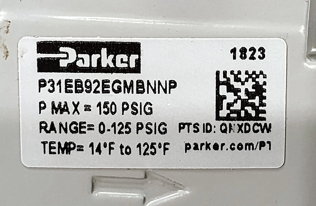 Parker P31EB92EGMBNNP 0-125 psig 5 Micron Air Pressure Regulator/Filter