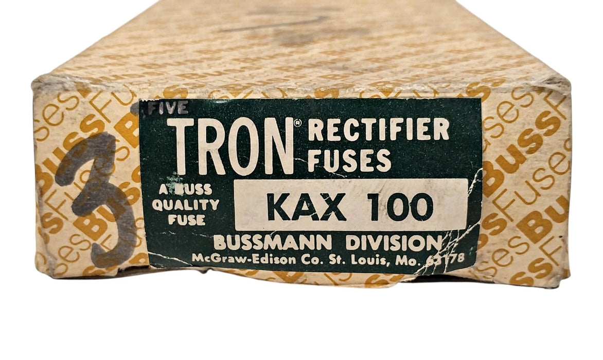 Bussmann KAX-100 250 VAC 100 A Fast-Acting Current-Limiting Rectifier Fuses