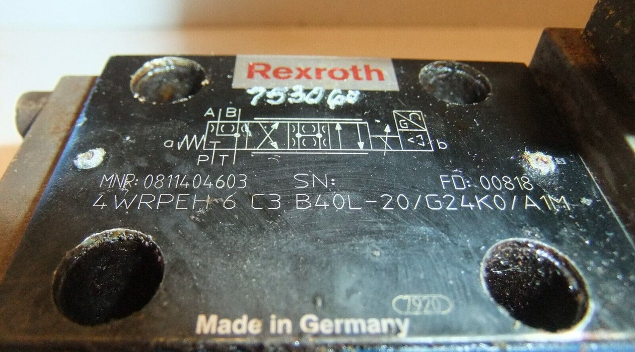 Rexroth Proportional Valve 4WRPEH6C3B40L-20/G24K0/A1M