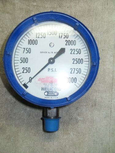1 HELICOID J4J2J1A0R0000 3000 PSI PRESSURE GAUGE