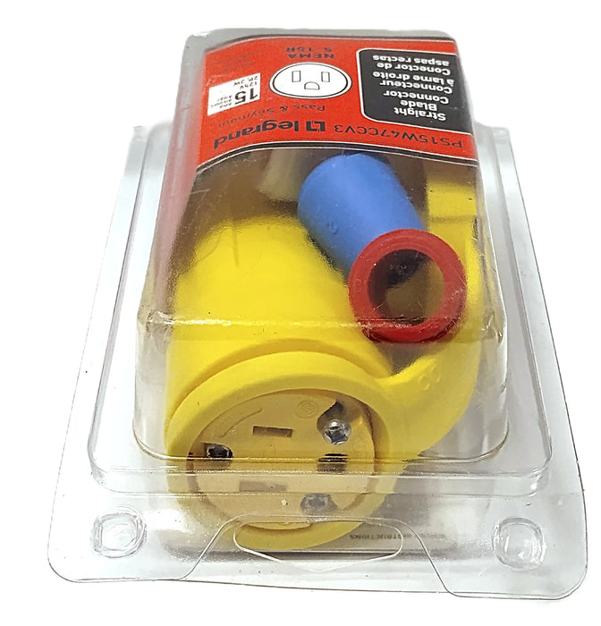 Legrand PS15W47CCV3 125 V AC 15 A 5-15R 2 Pole Watertight Plug Receptacle