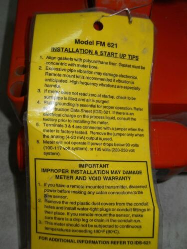 Sparling FM621-0F1-000-0 Waterhawk Flow Meter