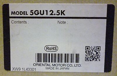 Oriental Motor 5GU12.5K GearHead