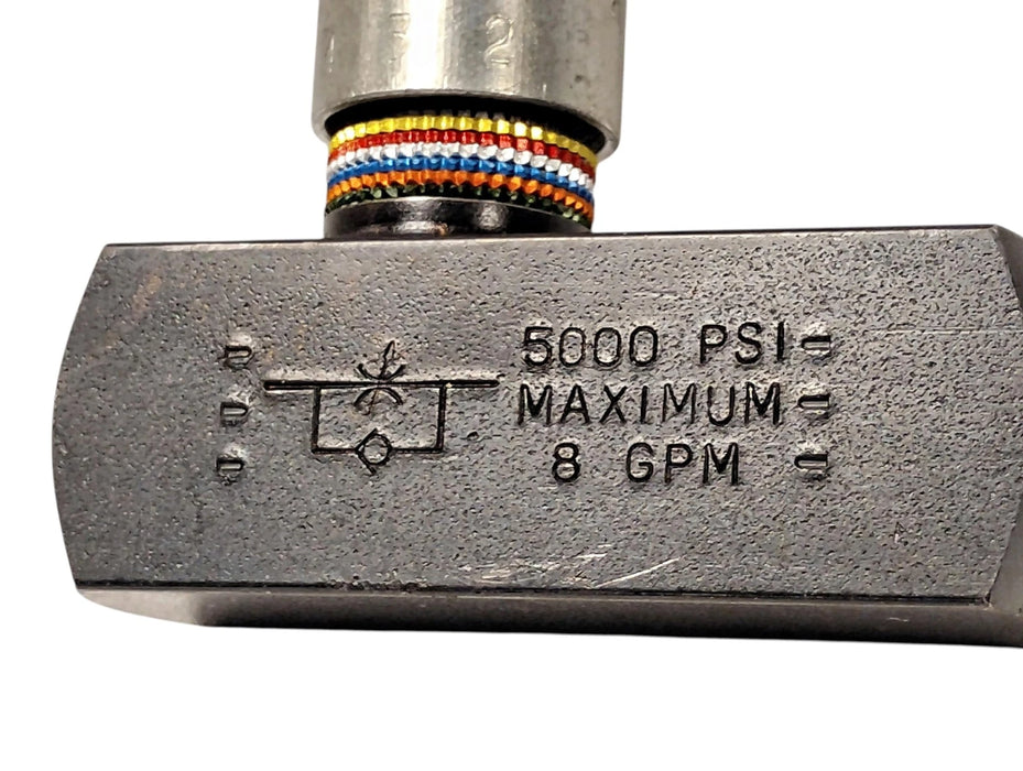 Parker F600S COLORFLOW 5000 psi 8 GPM 3/8 in Manual Hydraulic Flow Control Valve