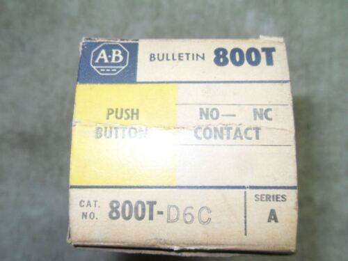 Allen-Bradley 800T-D6C Ser A Red Push Button Switch