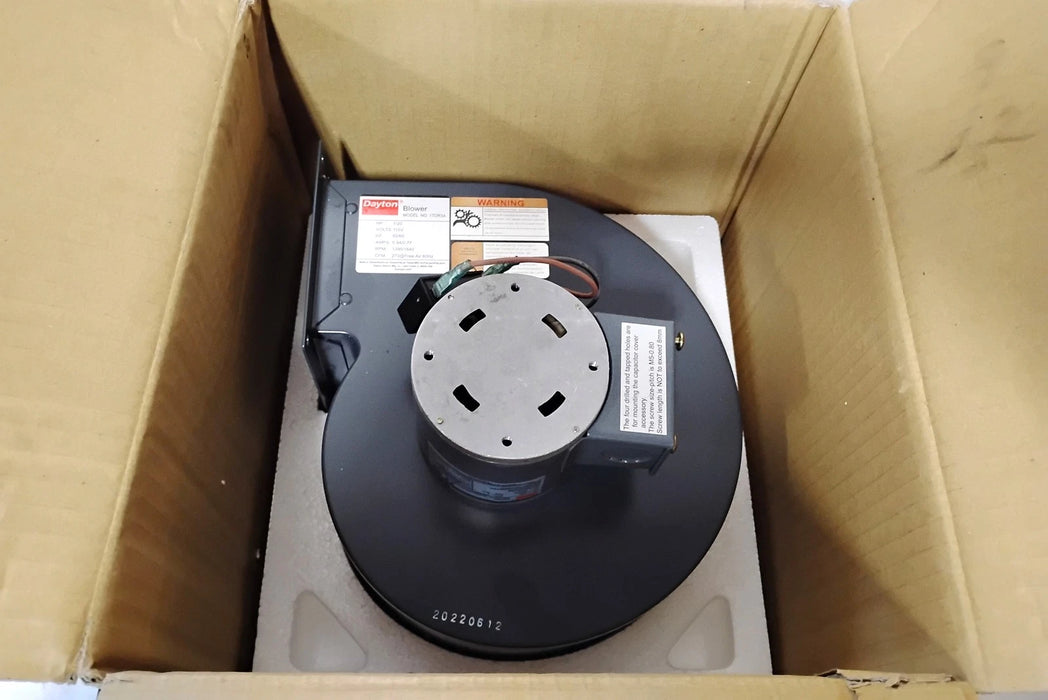 Dayton 1TDR3A 115 V AC 1/20 HP 1390/1640 RPM 273 CFM OEM Blower